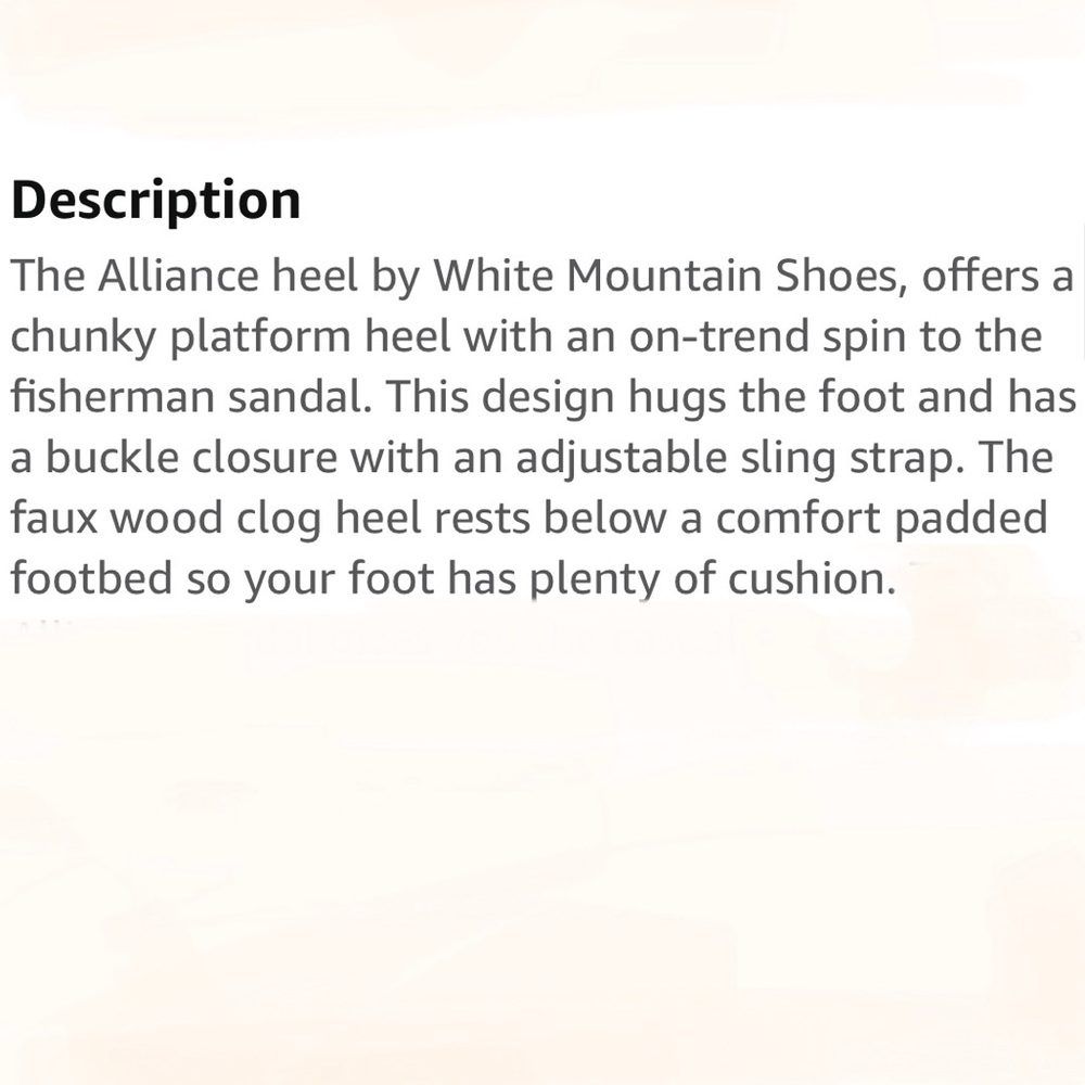 WHITE MOUNTAIN Alliance Dark Brown Faux Wood Chunky Heeled Sandals NIB - Picture 7 of 11